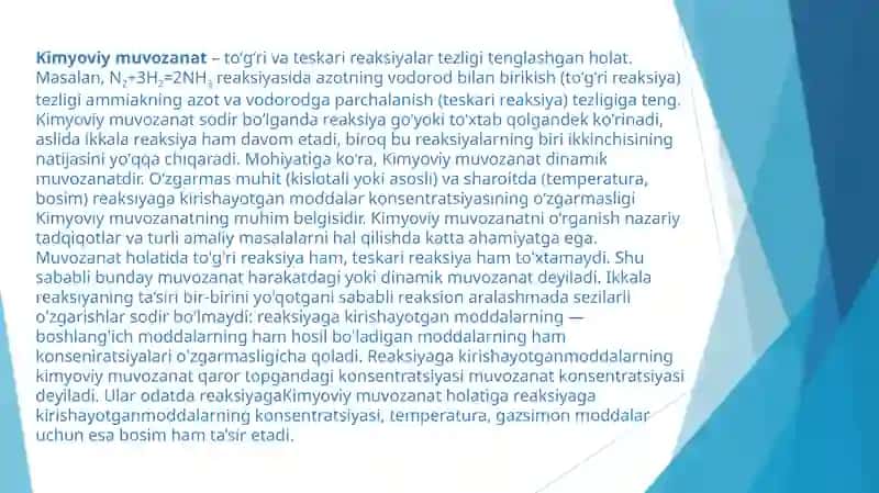 Kimyoviy muvozana ttermodinamikasi 3