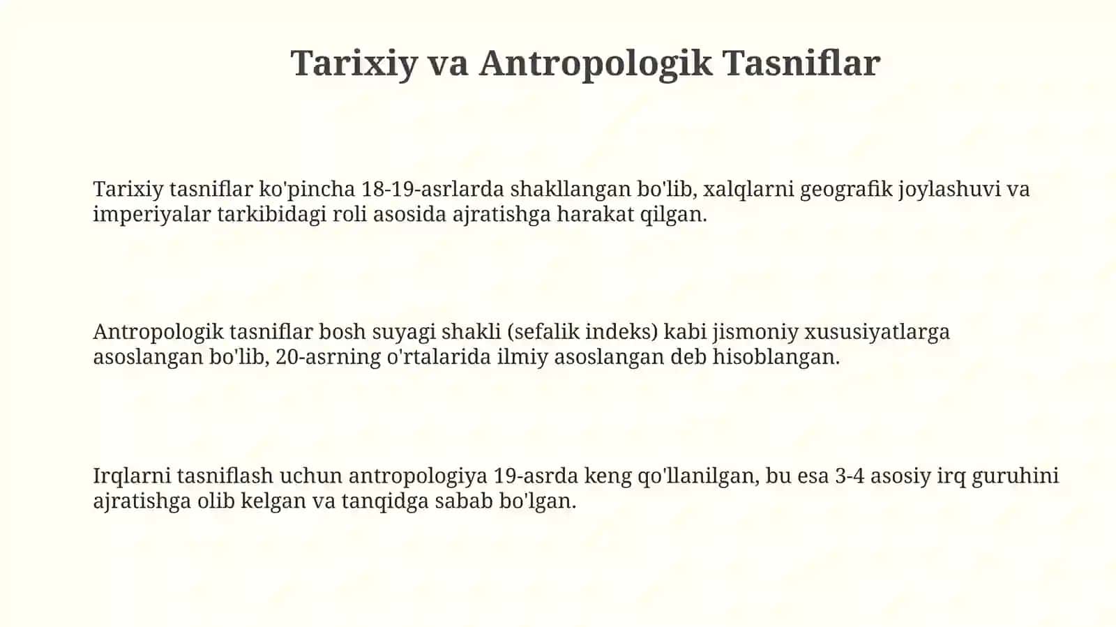 Dunyo xalqlari klasifikatsiyasi 3