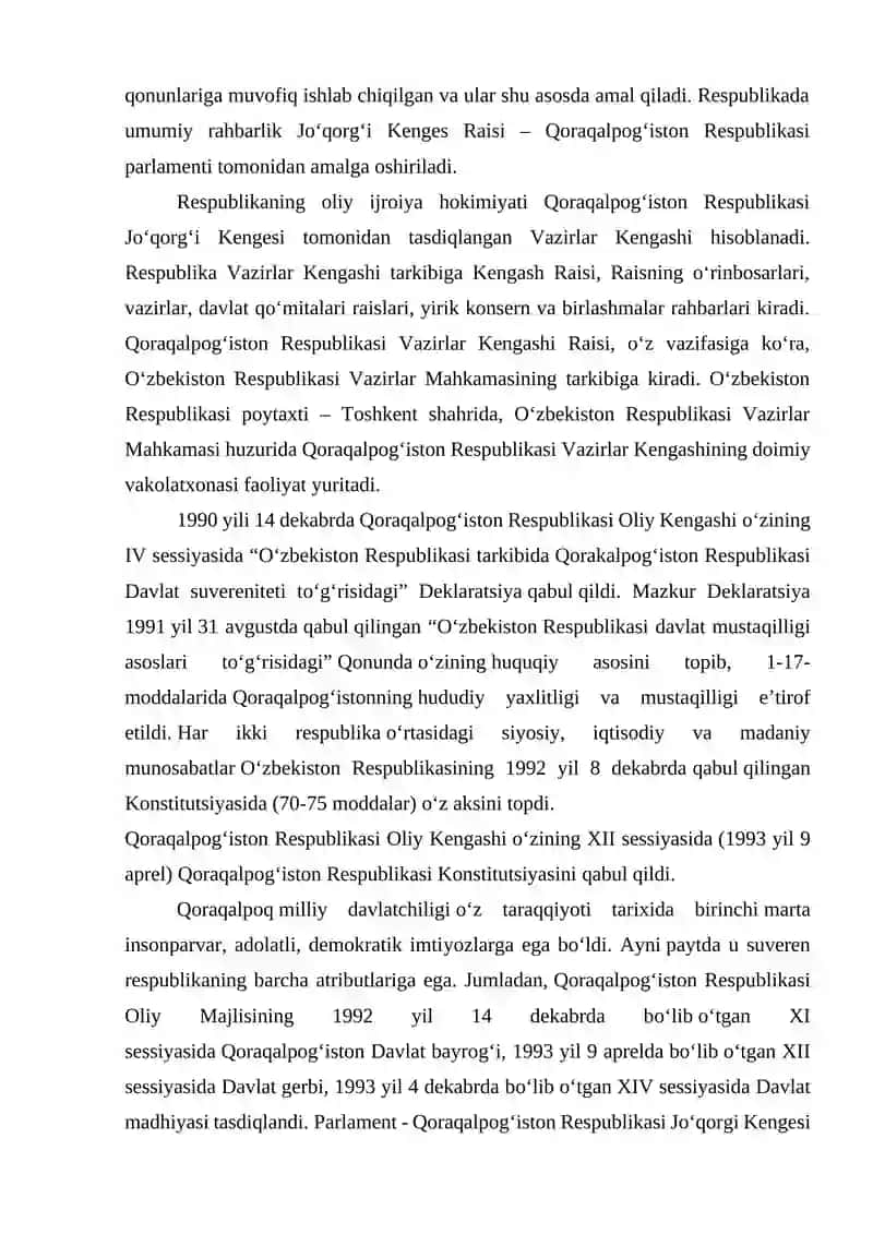 Mustaqillik yillarida Qoraqalpog‘iston Respublikasi 3