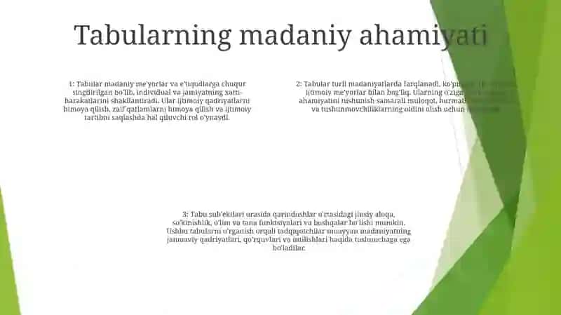 Tabu Va Efurizmlar 3