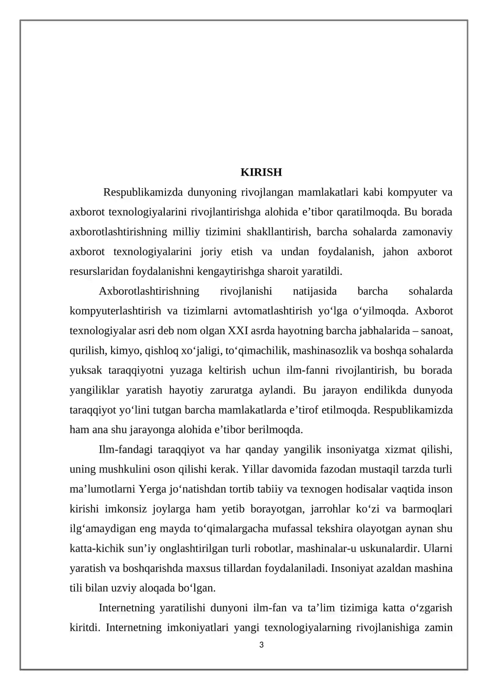 Rasmlar galareyasini ko’rish va ularni boshqarish imkoniyatlariga ega  o’zbekcha interfeysdagi dasturiy ta’minot ishlab 3