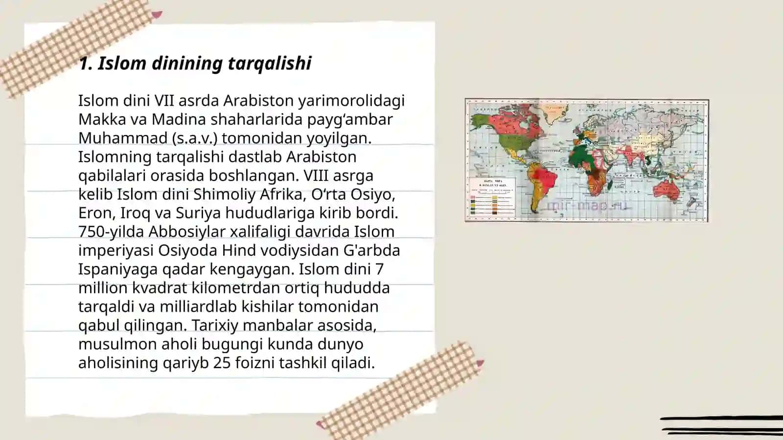 Islom dinining tarqalishi 3