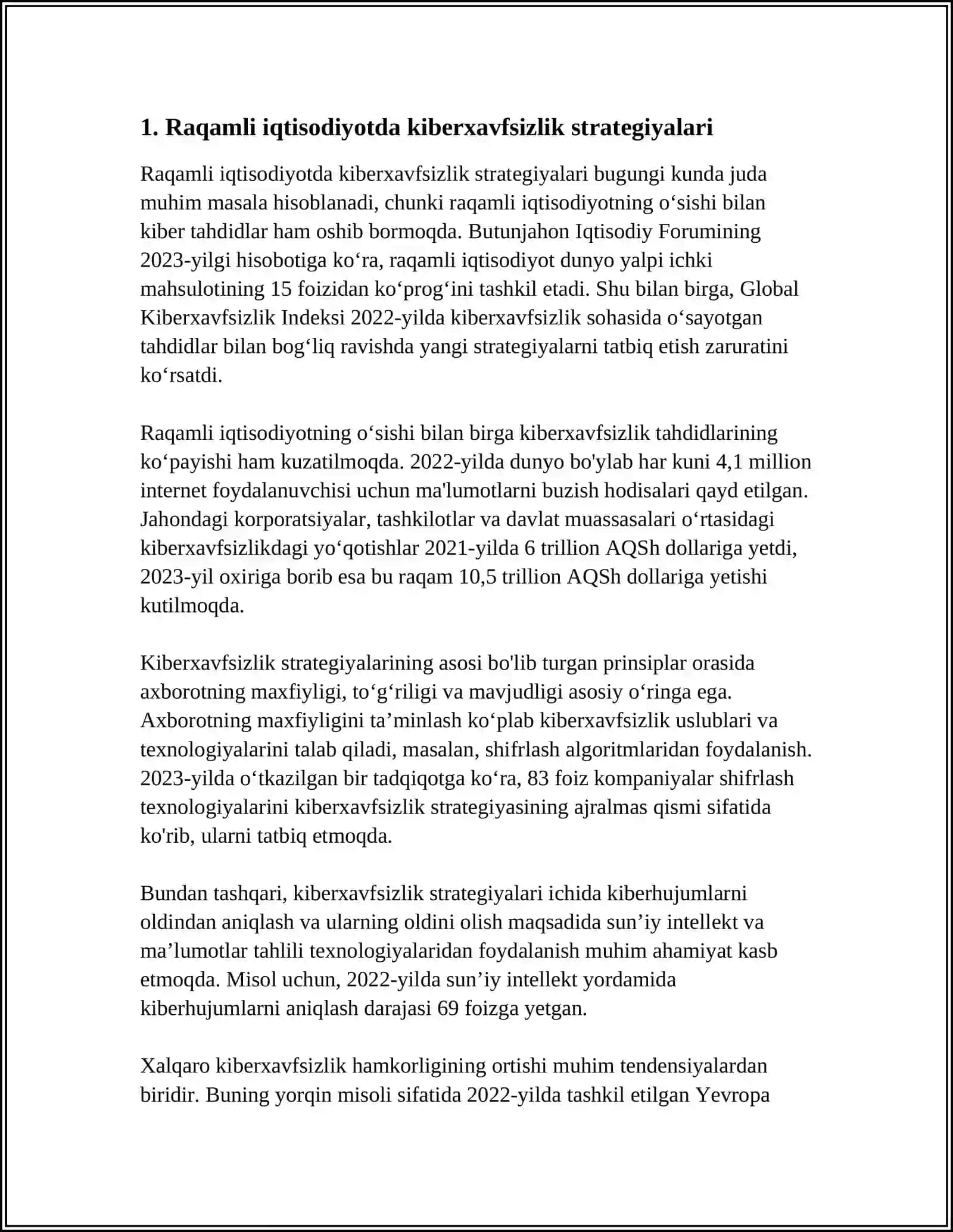 RAQAMLI IQTISODIYOTDA AXBOROT XAVFSIZLIGI 3