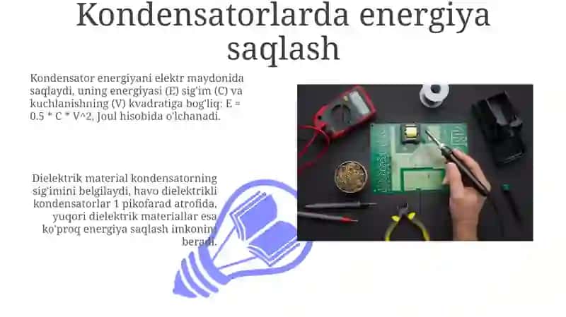 Kondensatorlarda energiya saqlash 3