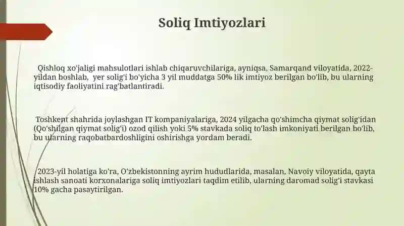 Foyda soligʻi 3