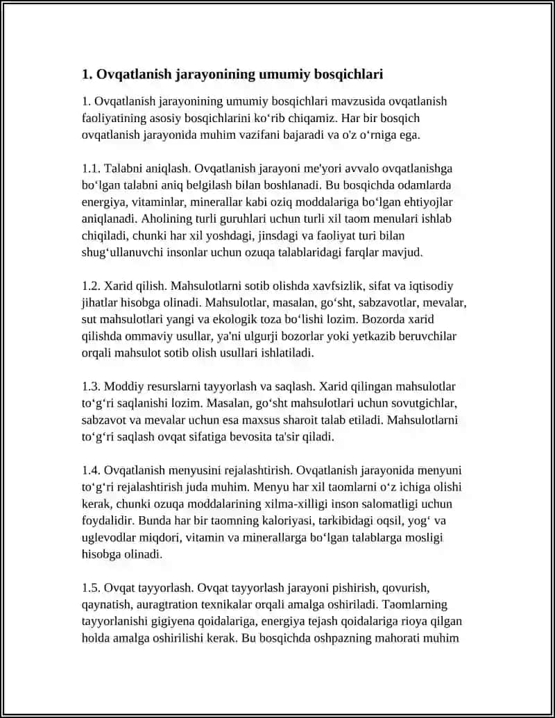 AHOLI VA TURISTLAR OVQATLANISHINI TASHKIL ETISH 2 3