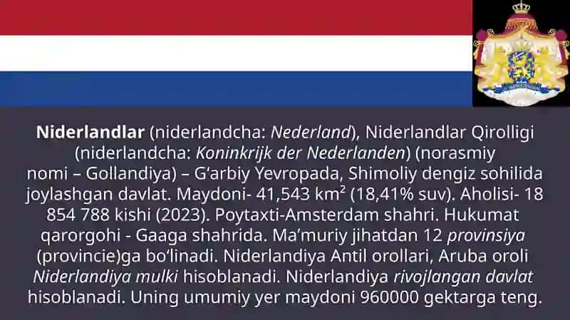 Niderlandiya investitsiya va innovatsiya siyosati. 3