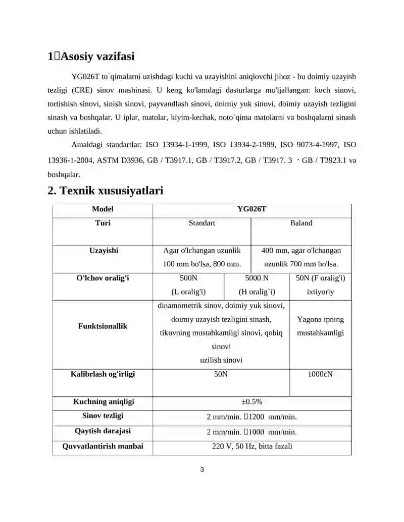 To`qimachilik-trikotaj maxsulotlarini sinash laboratoriya jihozlari 3