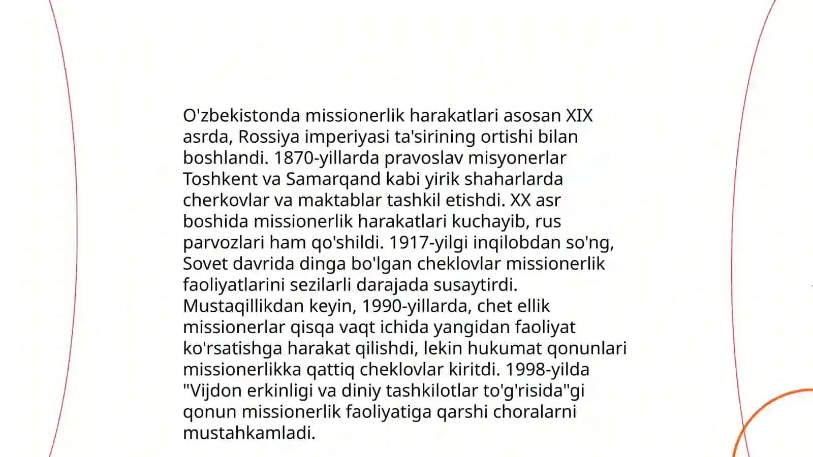 O'zbekistonda faoliyati kuzatilgan missionerlik harakatlari va ular faoliyatlarining oqibatlari 3