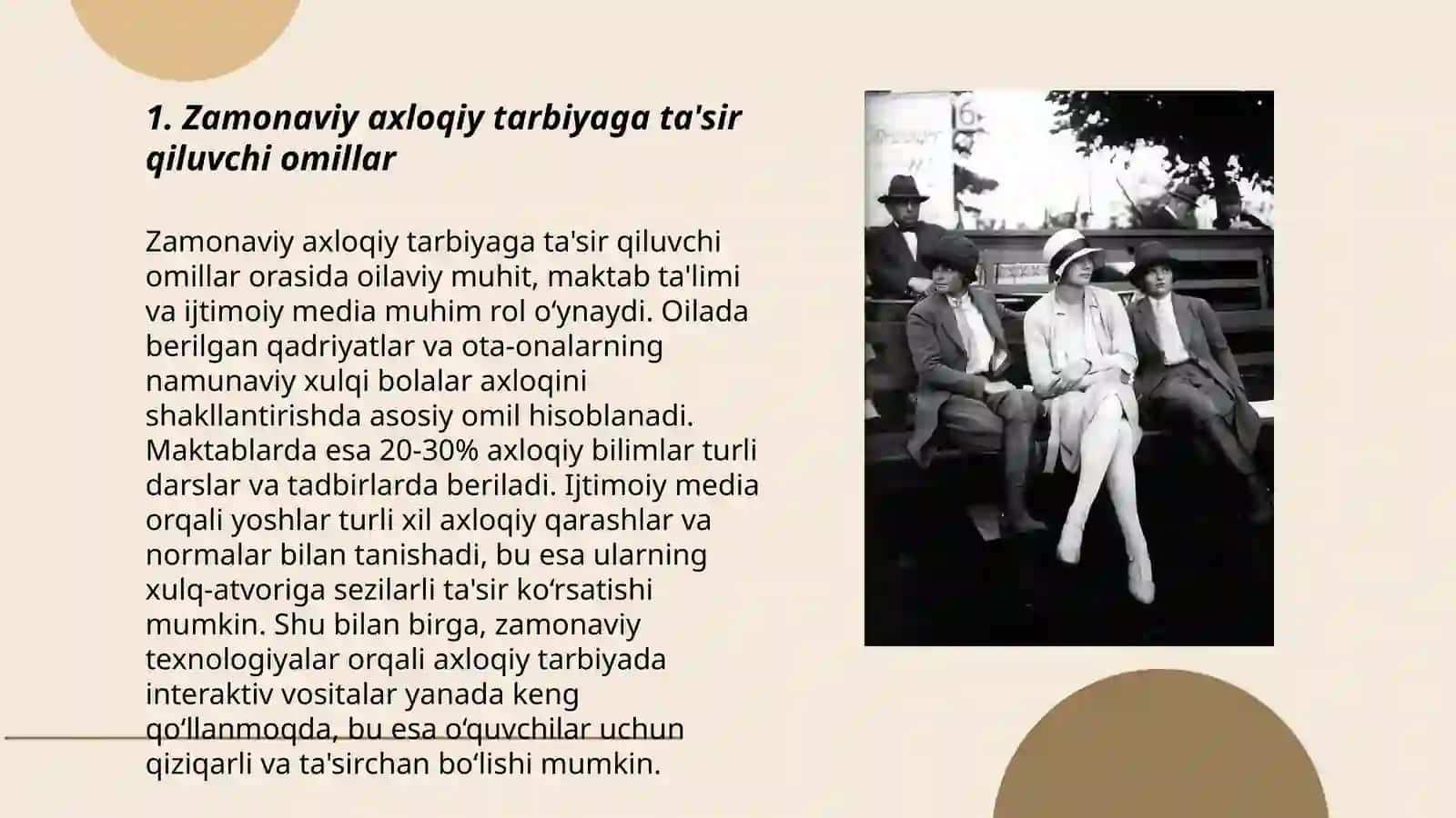 Zamonaviy axloqiy tarbiyaning yutuqlari va kamchiliklari 3