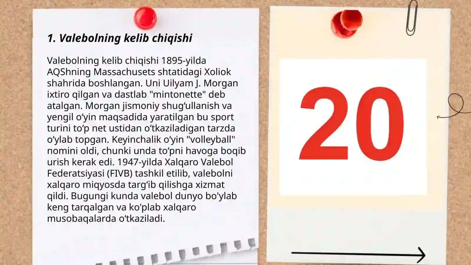 Valebòl òyinida rivojlanosh tarixiva rivojlanish bosqichlari 3
