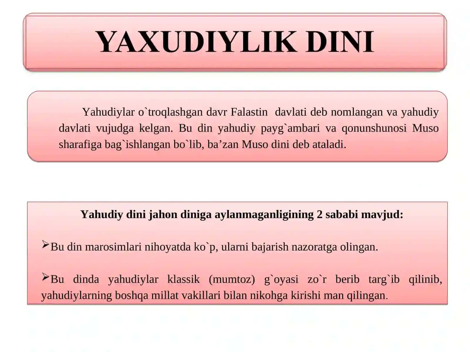 Milliy dinlar 3