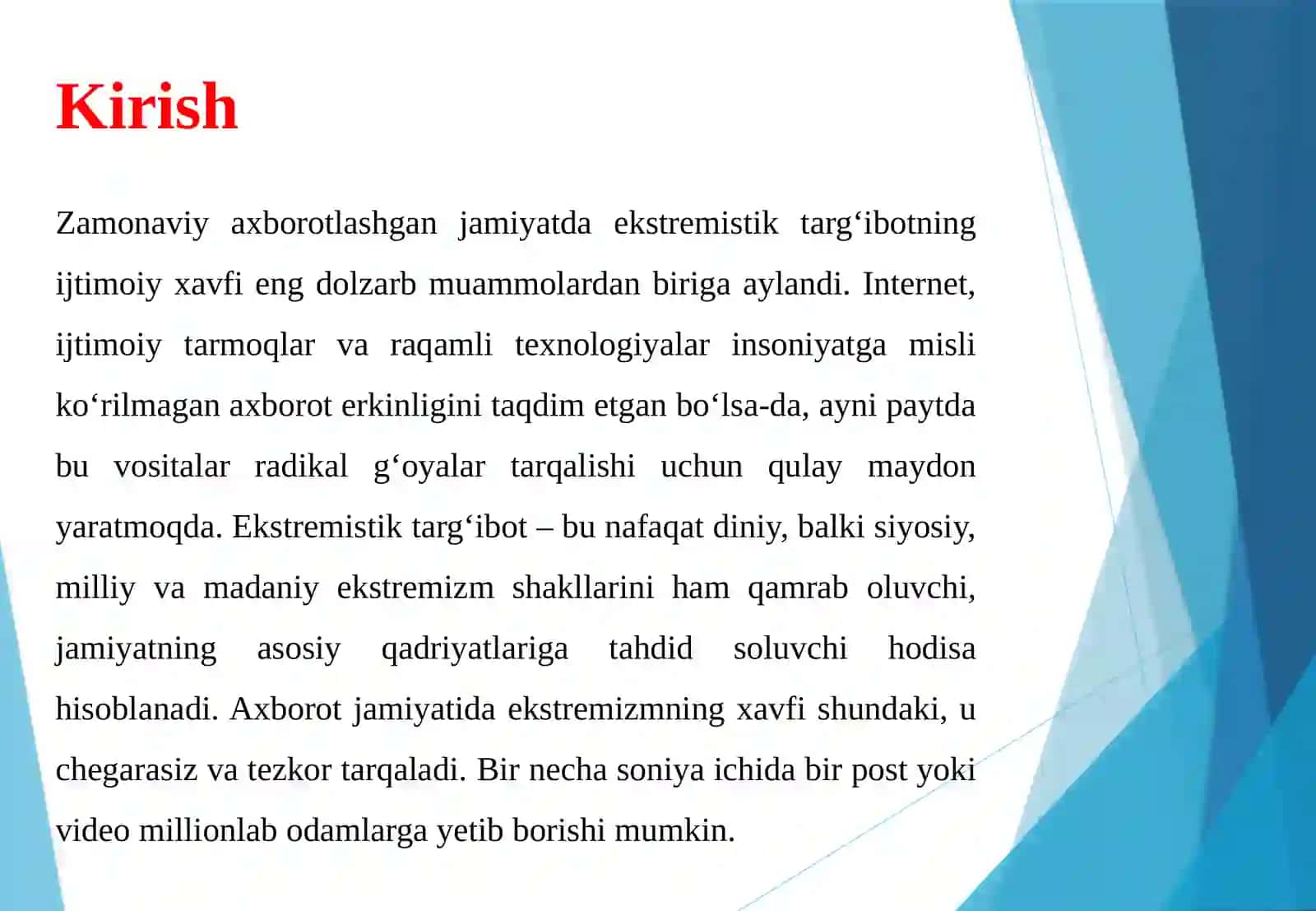 Axborotlashgan jamiyatda ekstremistik targ‘ibotning ijtimoiy xavfi 3