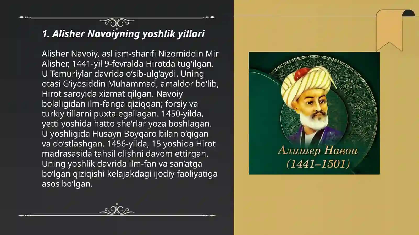 Alisher Navoiyning hayoti va ijodi 3