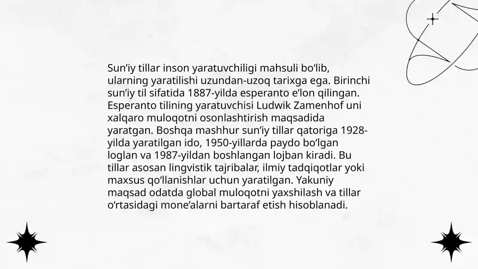 Sunʼiy tillar 3