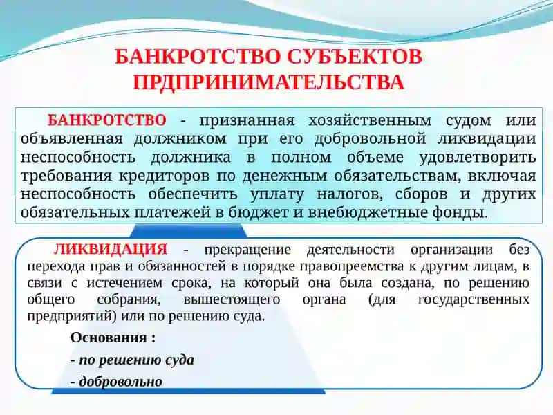 Банкротство субъектов предпринимательства 3