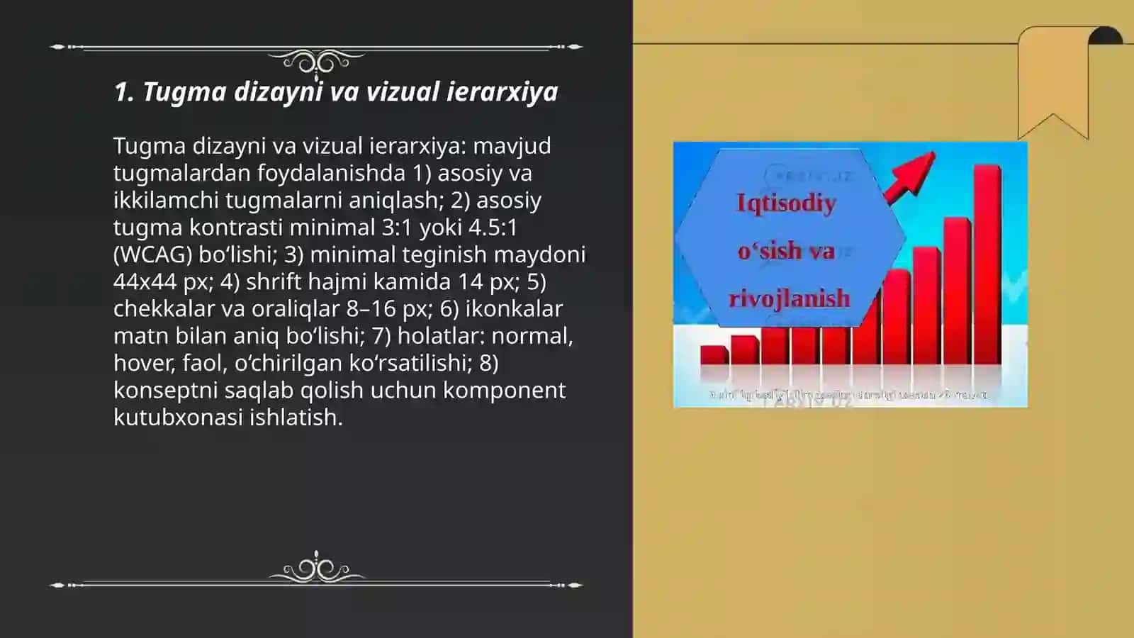 Tugma dizayni va vizual ierarxiya 3
