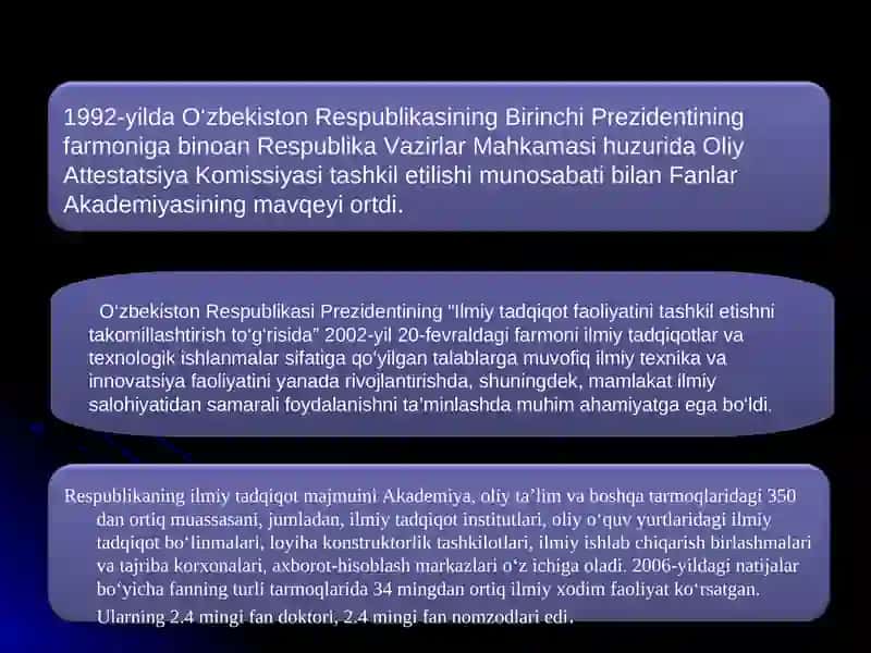 O‘ZBEKISTON RESPUBLIKASIDA TA’LIM SOHASIDA AMALGA OSHIRILGAN ISLOHOTLAR 3