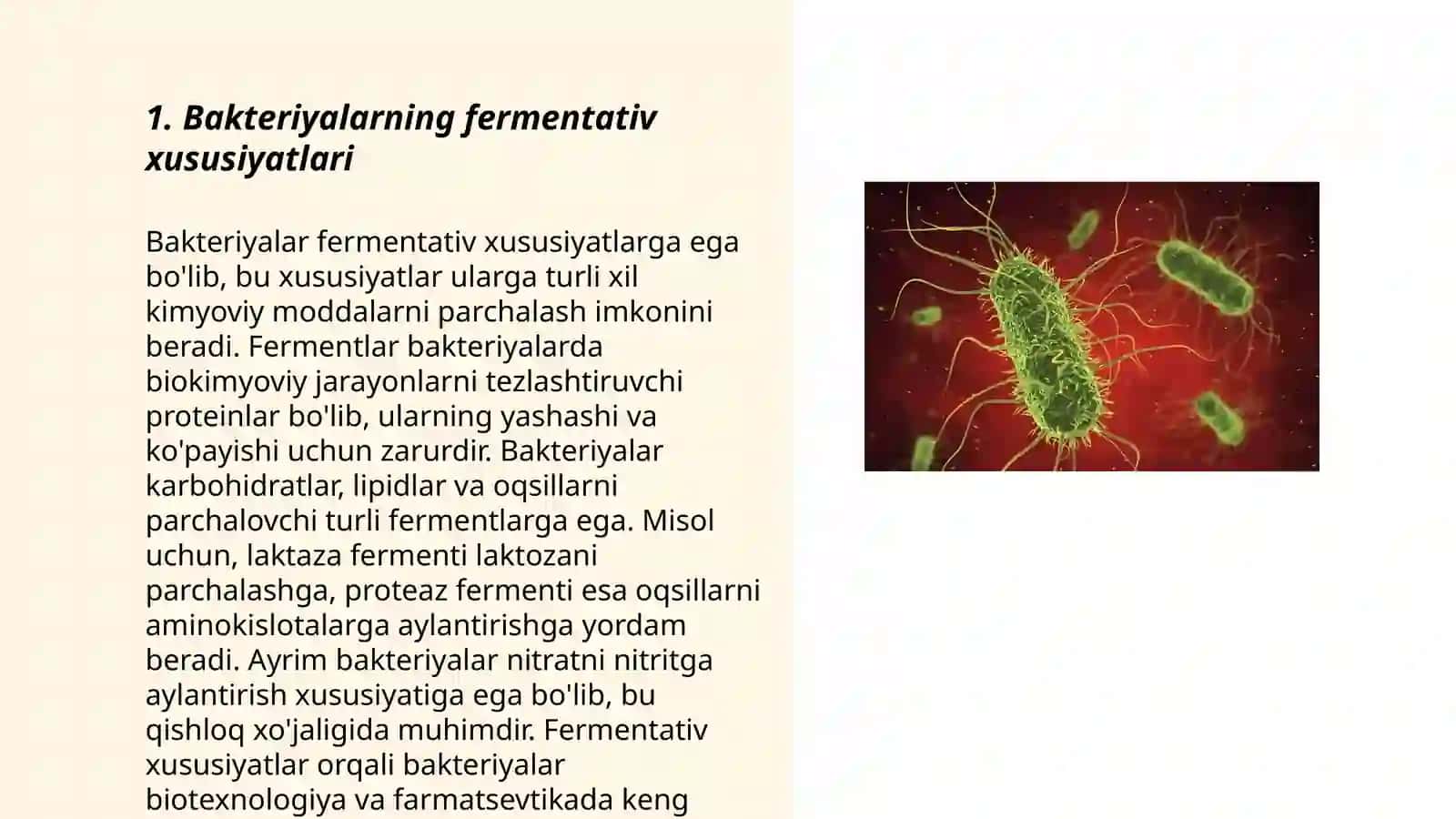 Bakteriyalarni fermentativ,biokimyoviy,serologik xususiyatlari oʻrganish,oziq muhit 3