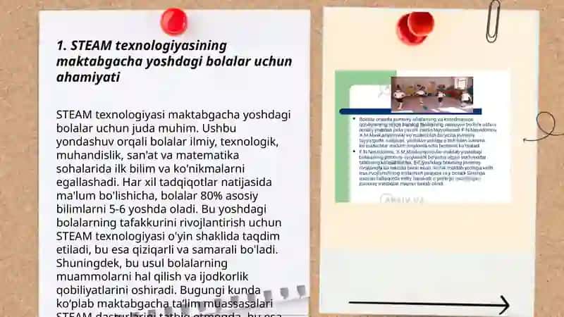 Maktabgacha yoshdagi bolalarni STEAM texnalogiyasi asosida muammolarni hal qilishga õrgatish 3