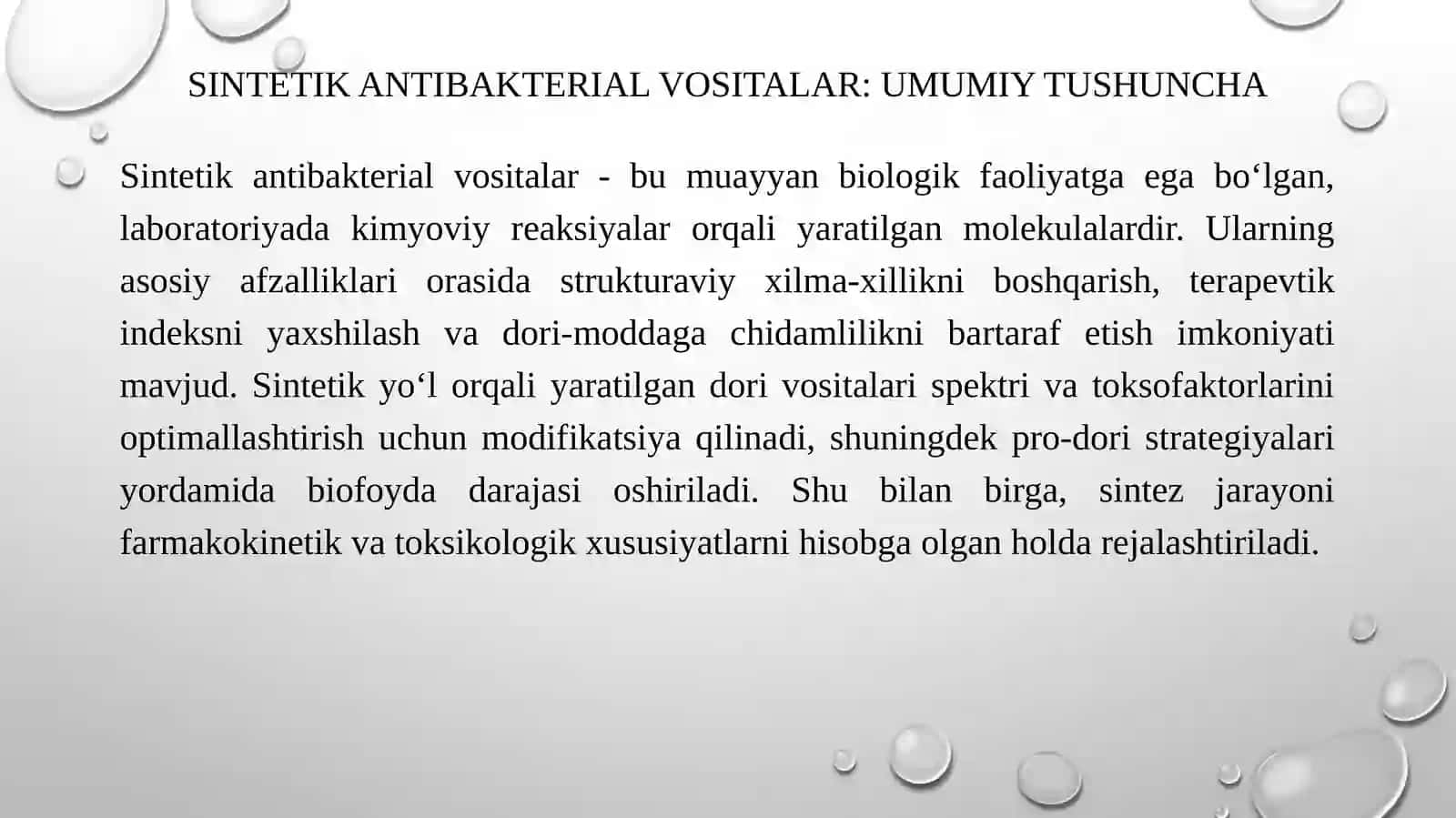 Sintetik antibakterial vositalar 3