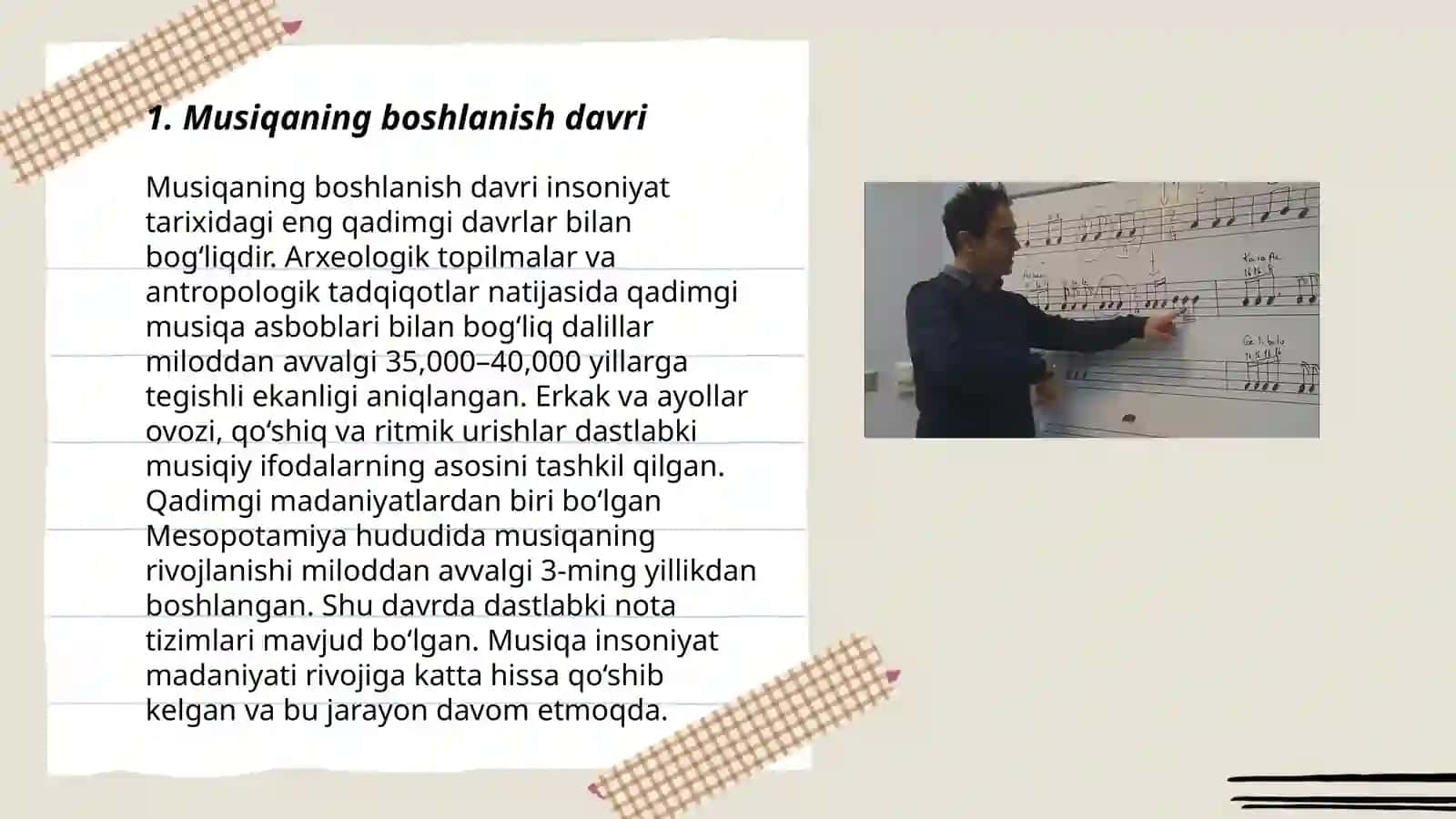 Musiqada notalarning tarixi 3