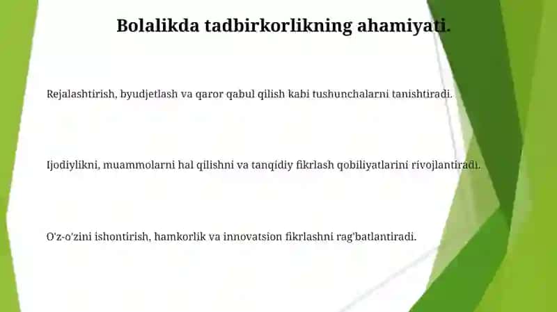 Maktabgacha talim tashkilotlarida mexnat faoliyati orqali tadbirkorlikka o‘qitish 3