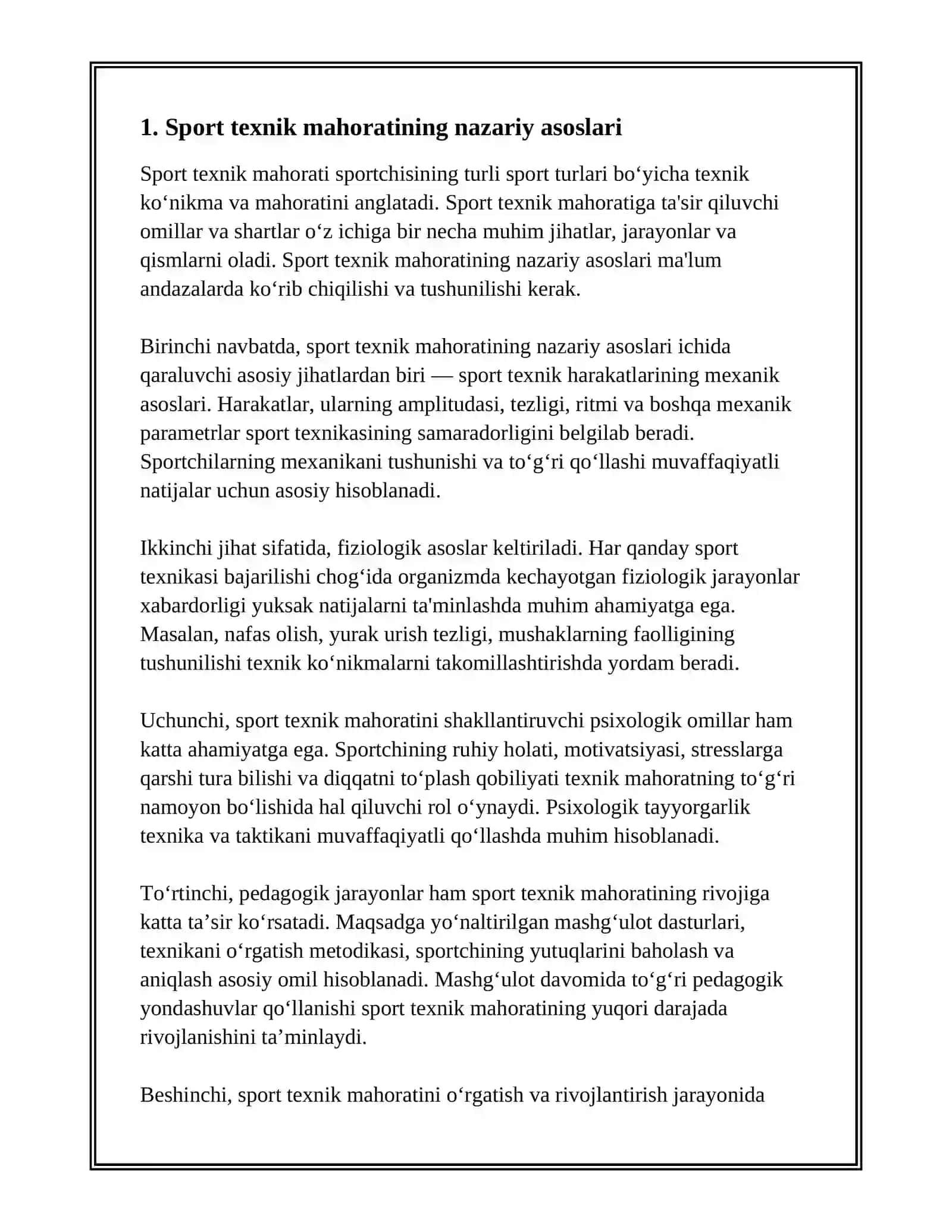 SPORT TEXNIK MAHORAT 3