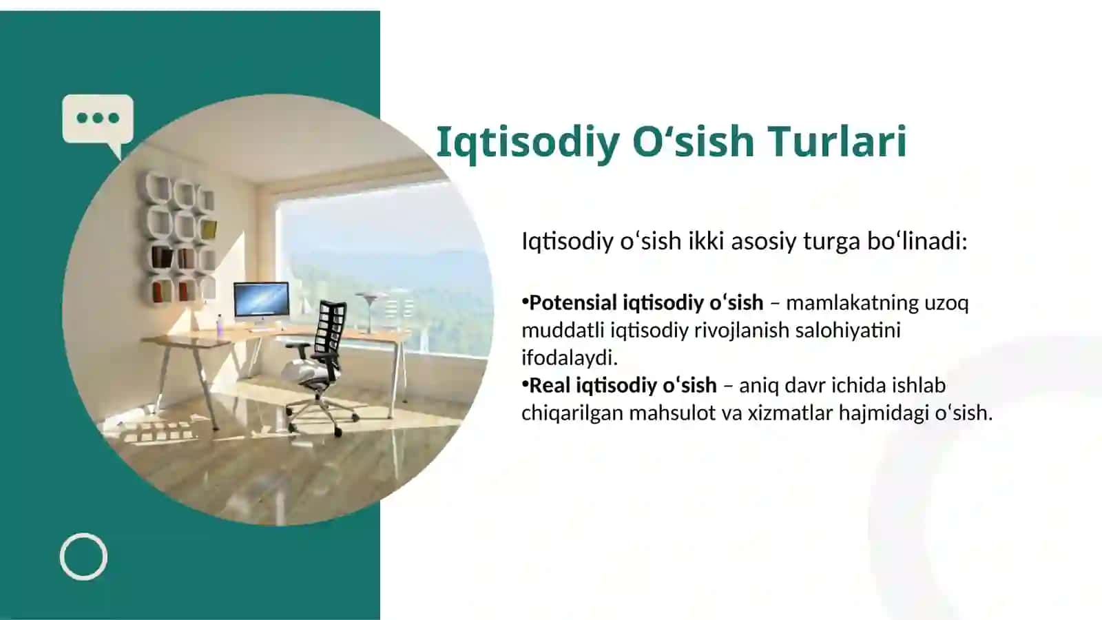 Potensial va real iqtisodiy o'sish 3