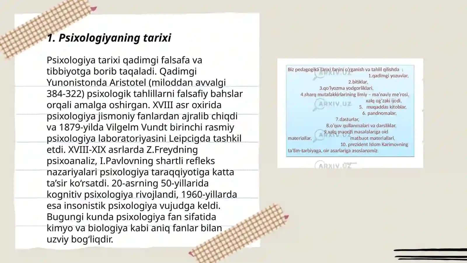 Psixologiya fanining maqsad va vazifalari 3