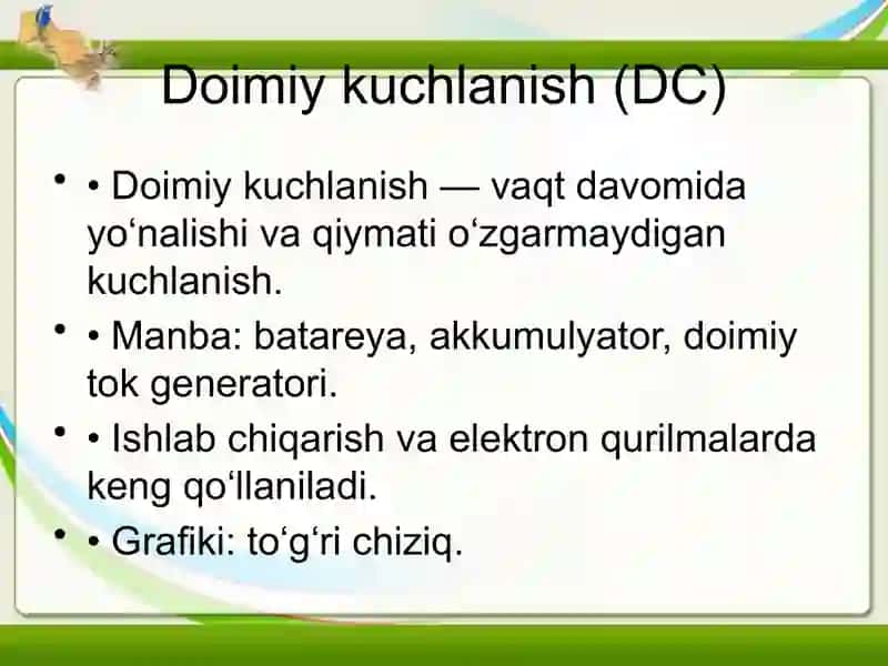 Elektr toki va kuchlanish 3