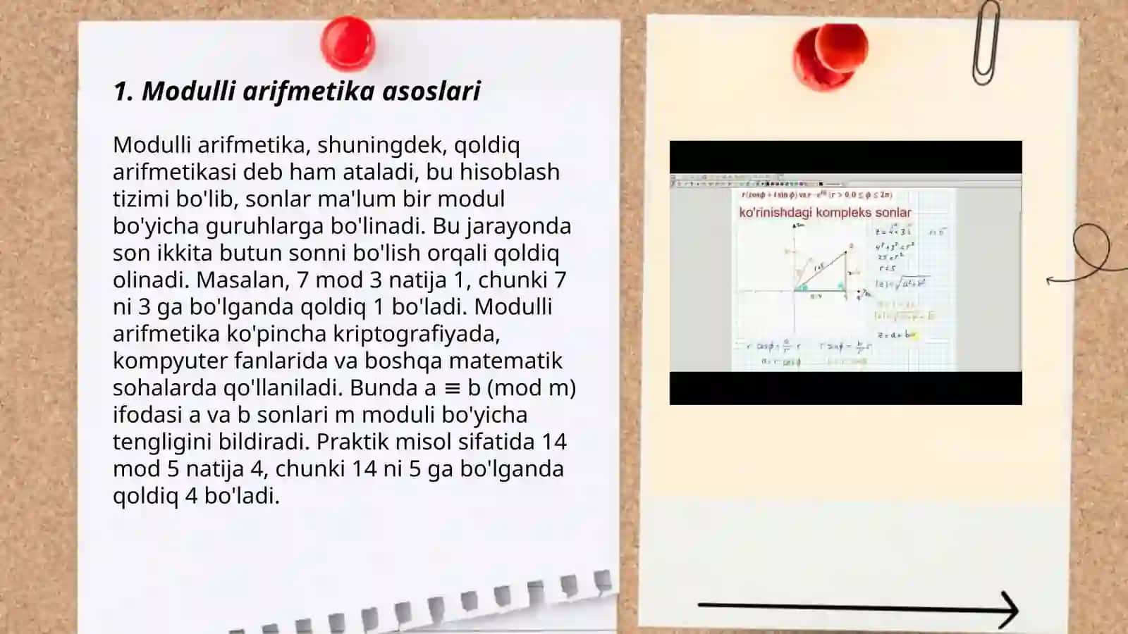 Modulli Taqqoslamalar ustida amallar bajarish 3