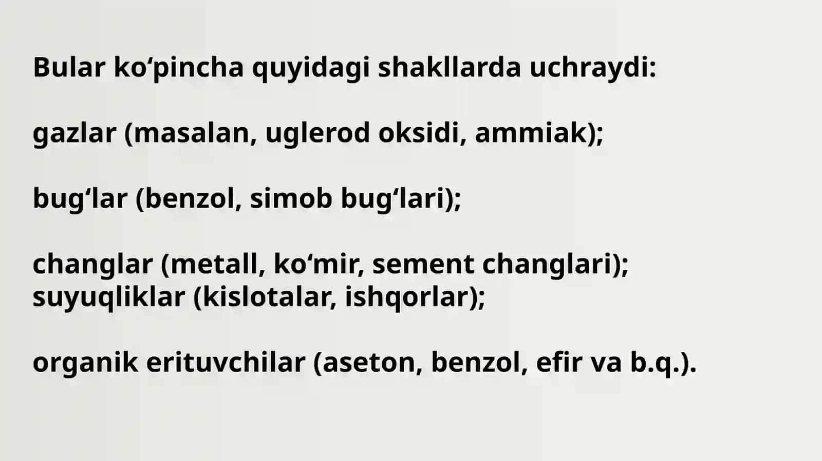 Kimyoviy omillarning inson organizmiga ta’siri 3
