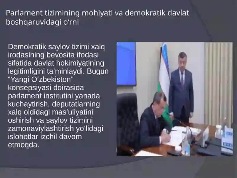 Parlament tizimi va undagi islohotlar 3