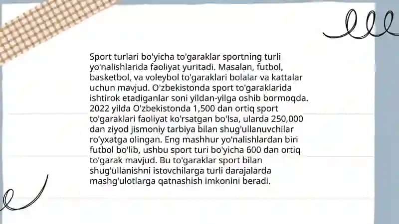 Darsdan tashqari mashgʻulotlar 3