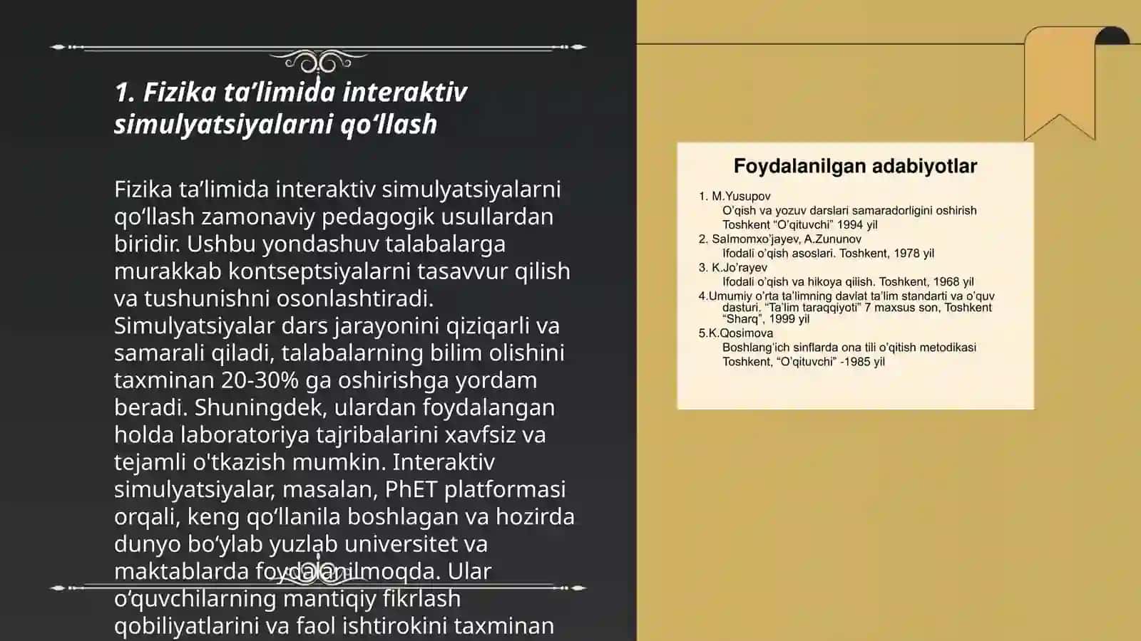 Fizika va astronomiya ta'limida inovatsion texnologiyalardan foydalangan xolda o'quvchilarning bilim, ko'nikma va malakalarini baxolash metofikasi 3