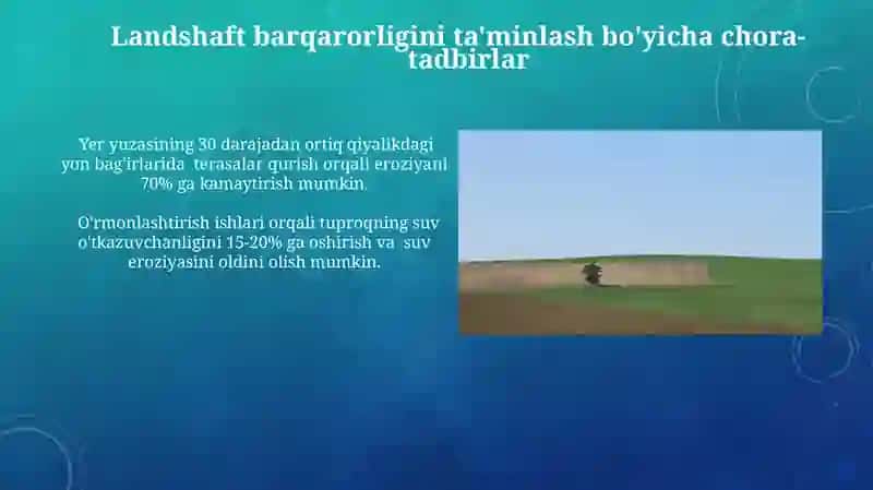 Landshaftlar barqarorligi 3