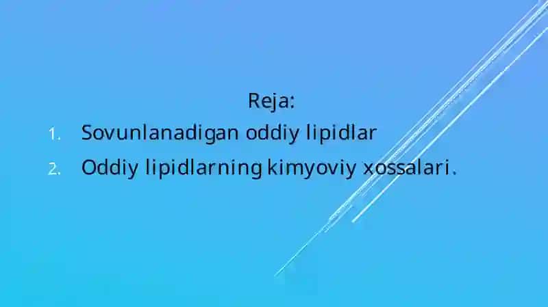 Lipidlar.Sovunlanadiganoddiyvamurakkablipidlar.Sovunlanmaydiganlipidlar 3