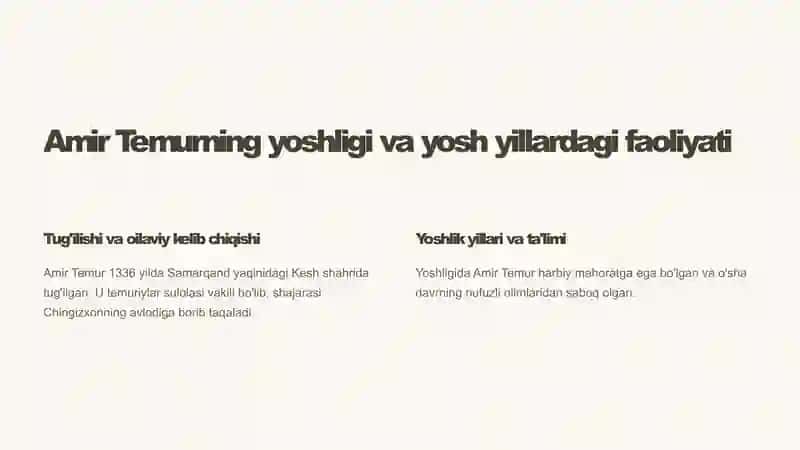 Amir Temur - buyuk davlat arbobi 3