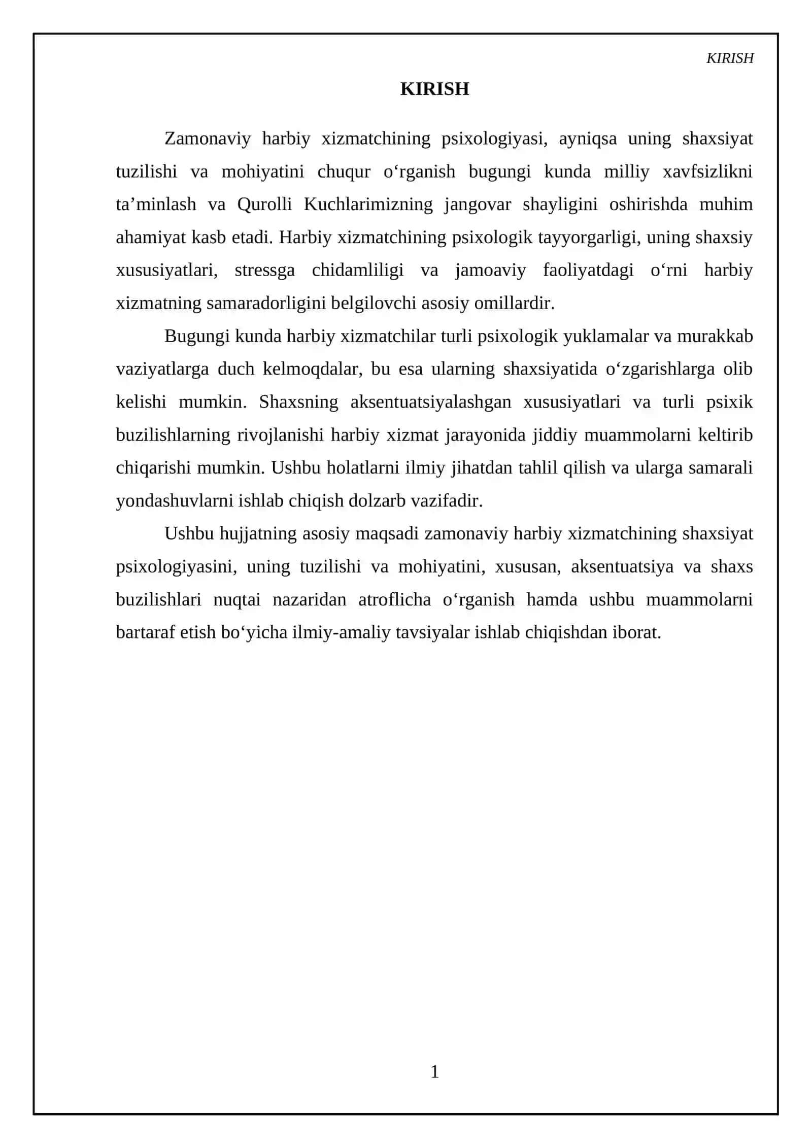 Zamonaviy harbiy xizmatchi shaxsiyatining psixologik mehanizmlari va omillari 3