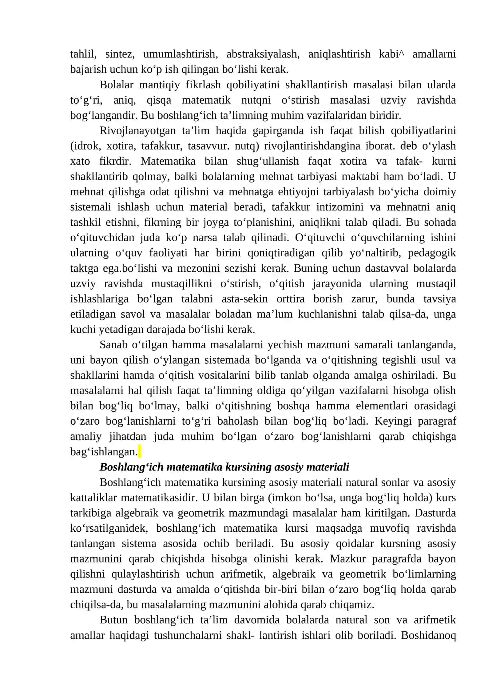 Boshlang‘ich sinflarda matematika o‘qitishning maqsadlari 3