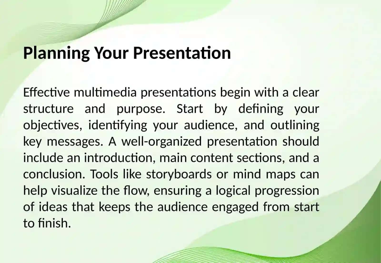 Creating MultimediaPresentations 3