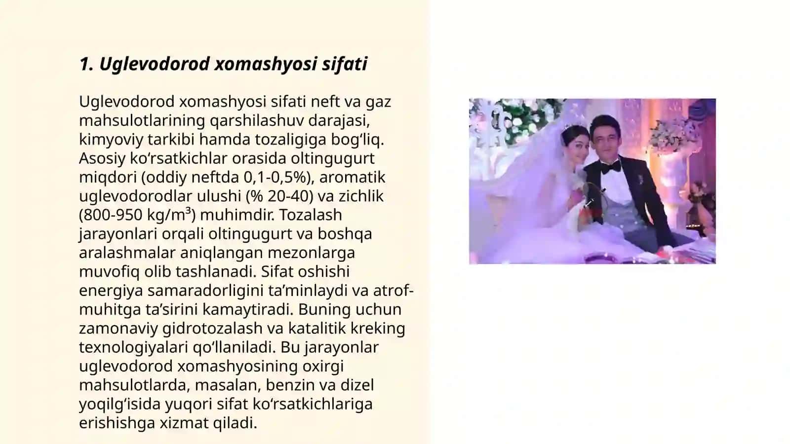 Uglevodorod xomashyosiga qoyilgan talablar 3