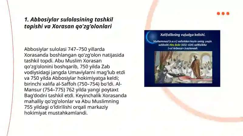 Abbosiylar sulolasi hukmronligi davrida Arab xalofaligi 3