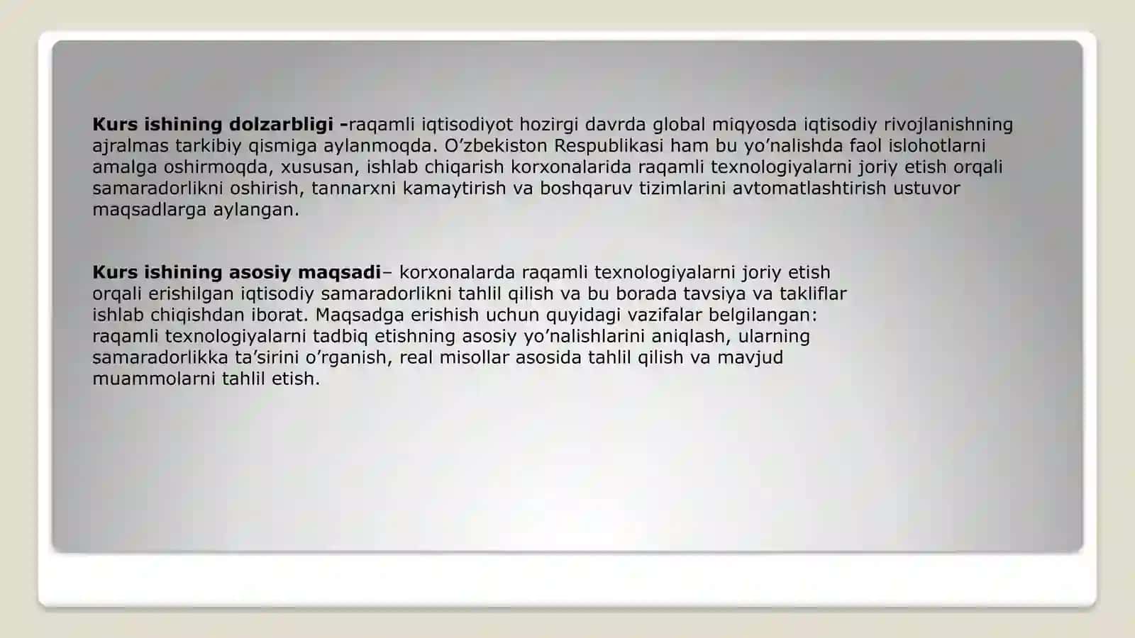 Raqamli texnologiyalarni qo'llashning iqtisodiy samaradorligi 3