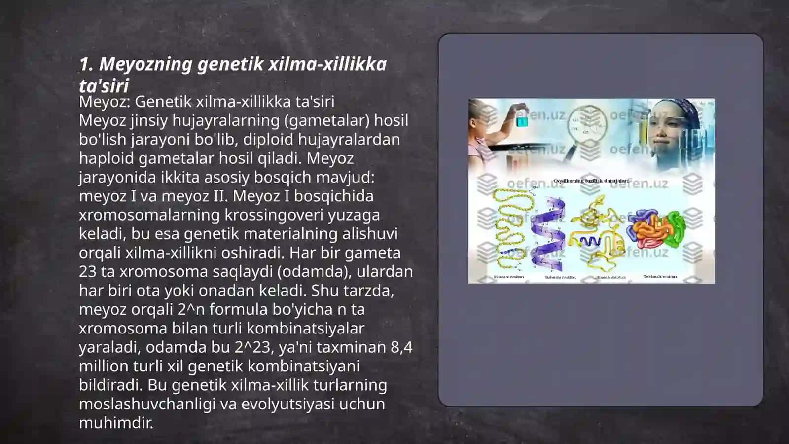 Meyozning biologik ahamiyati 3