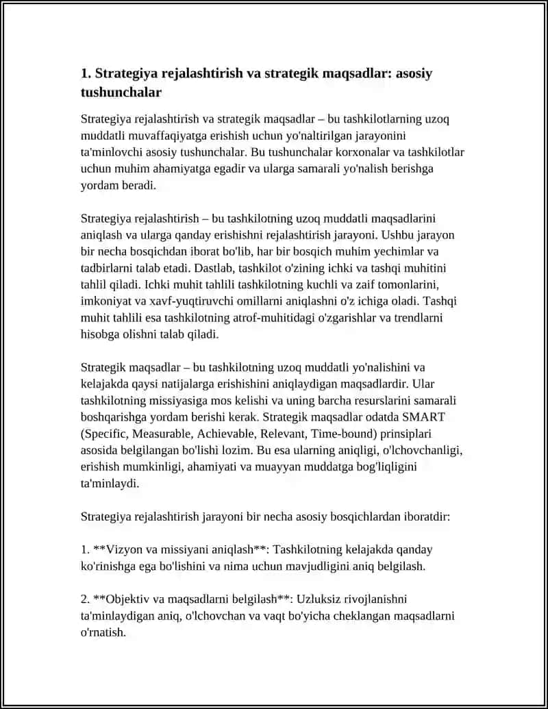 STRATEGIYA REJALASHTIRISH STRATEGIK MAQSADLAR 3