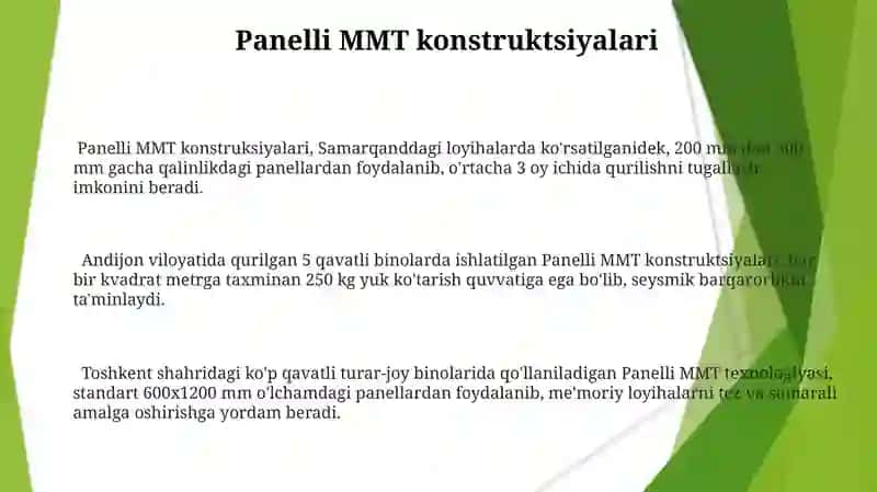 Panelli MMT konstruksiyalari 3