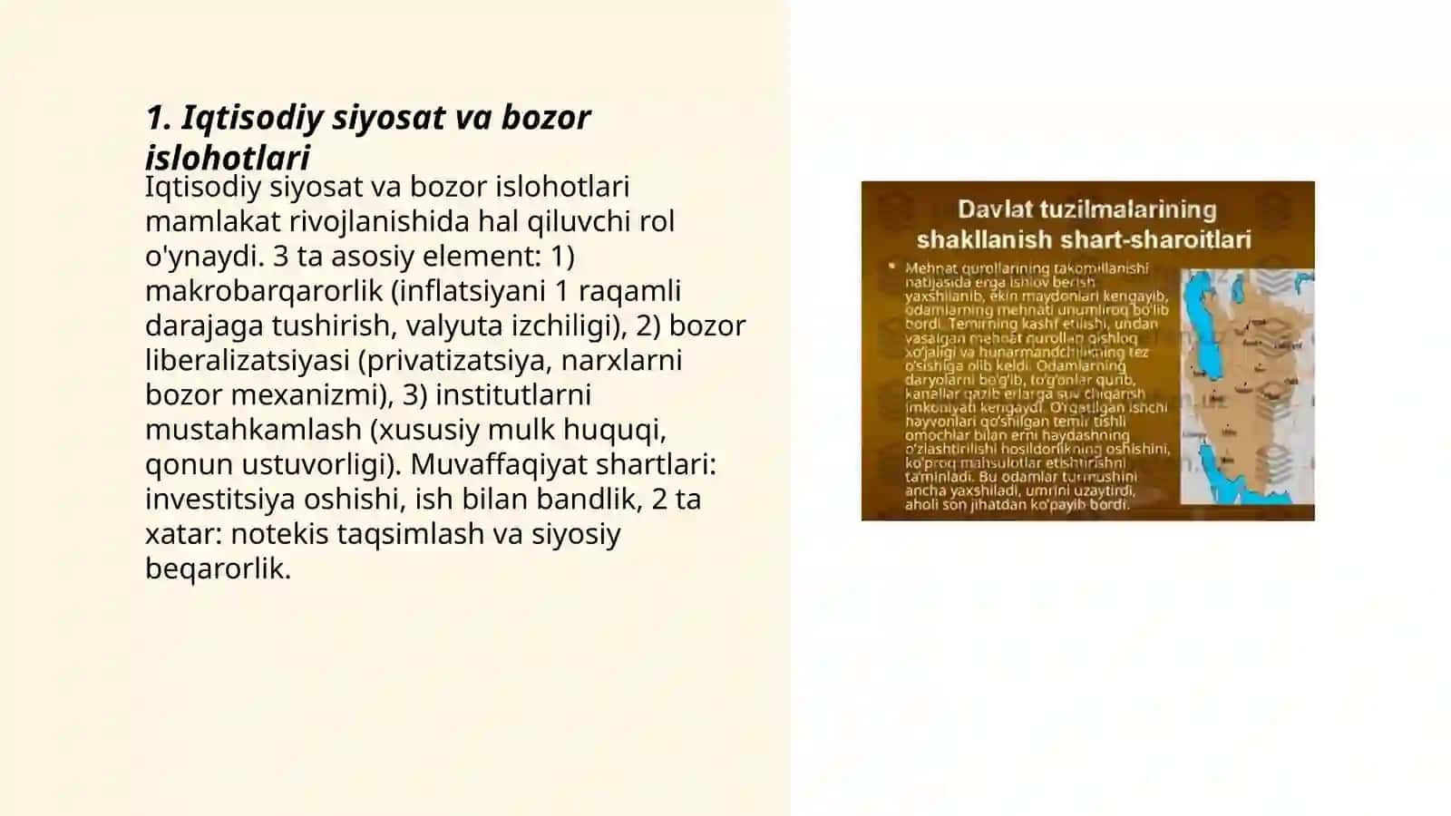 Iqtisodiy siyosat va bozor islohotlari 3