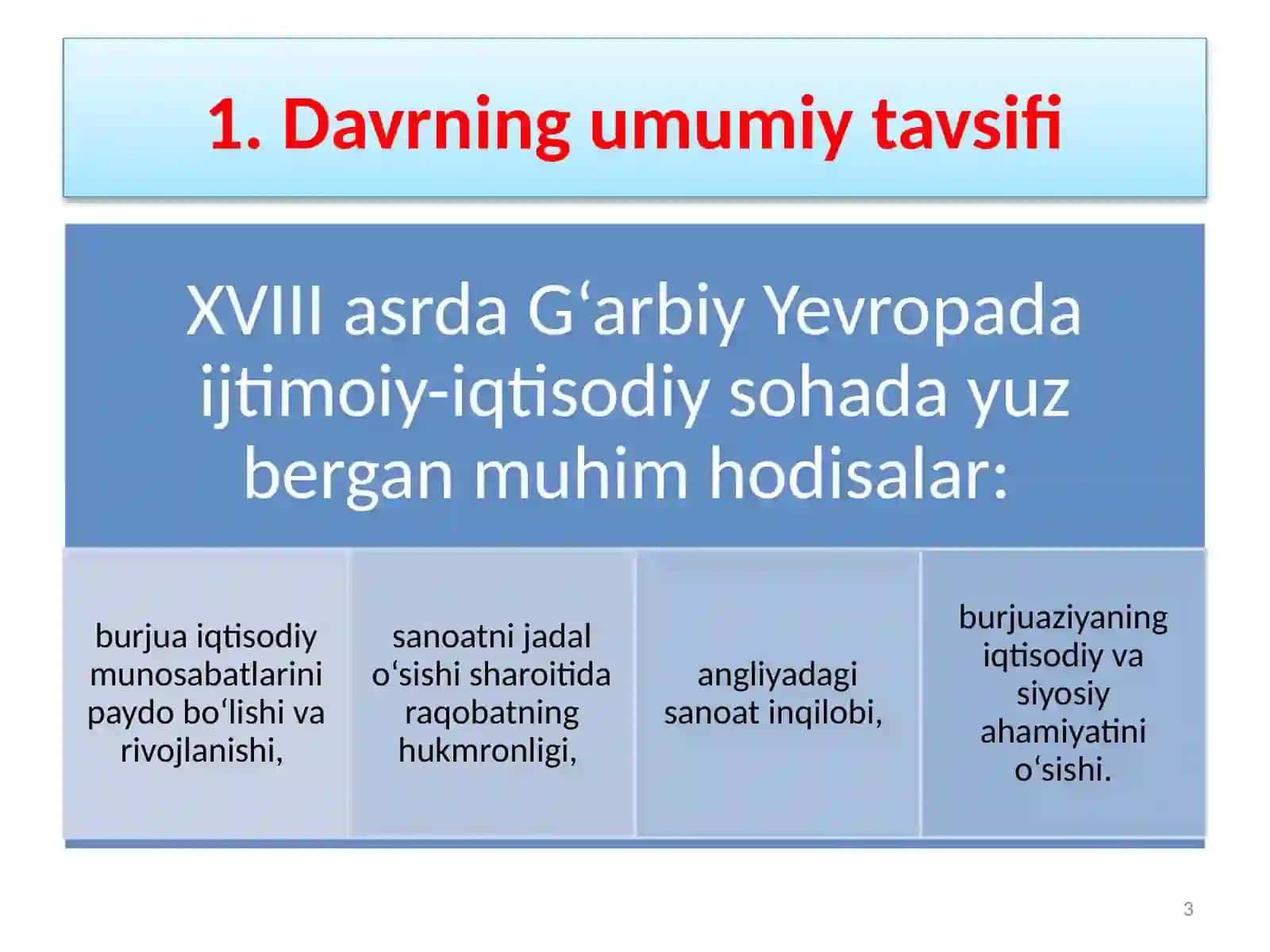 Yangi davrda industrial tizimni vujudga kelishi (XVIII asr) 3
